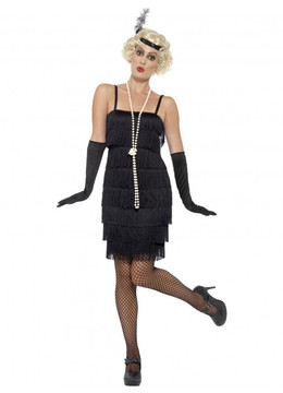 Flapper Black Womens Costume