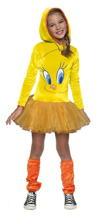 Looney Tunes - Tweety Bird Hooded Girls Costume