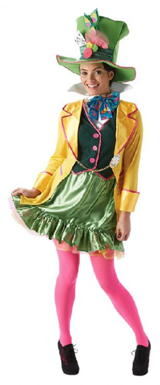 Alice in Wonderland Mad Hatter Ladies Costume