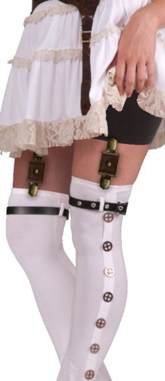 Steampunk Garter with Buckles