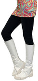 Boot Cover Instant Knee High Boot Tops White