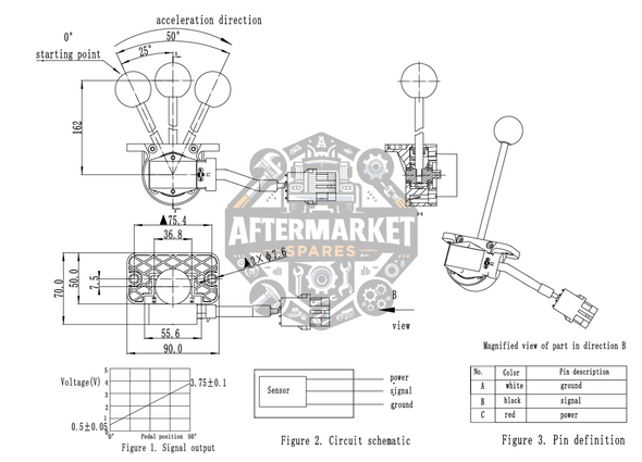 ETC Lever Cummins 5V Single Analog 314 Series diag
