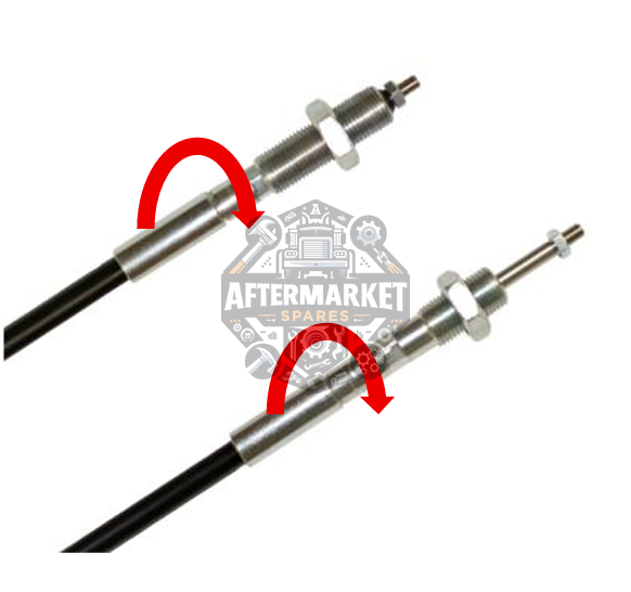 Walvoil CG 4CAV70 Valve Cable - Dual Swivel