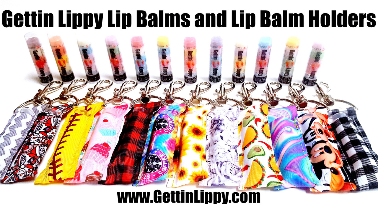 Lip Balm Holder Polka Dots chapstick holder lippy clip gettin lippy