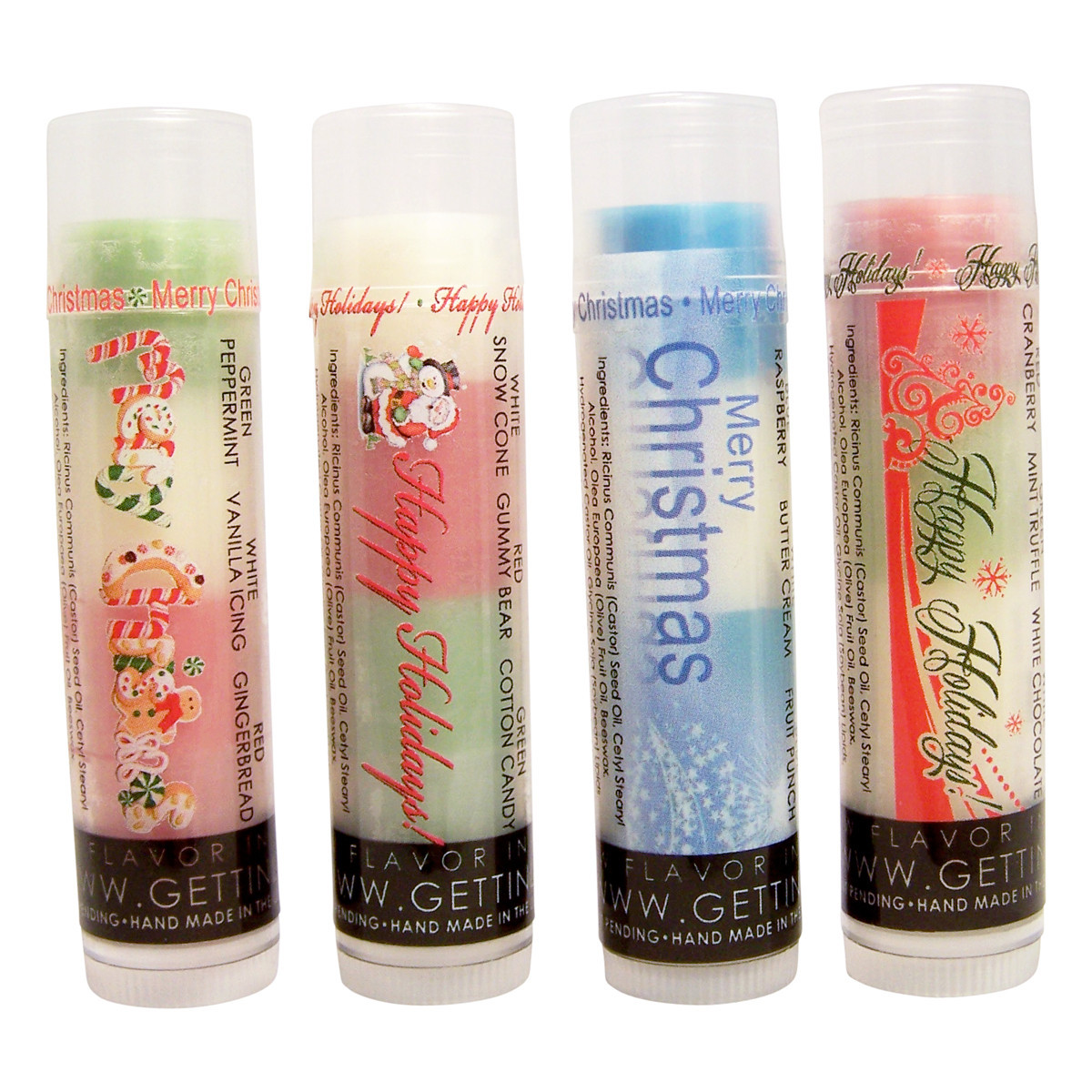 Gettin Lippy, lip balms, 3 layers of flavor, lip balm holders, and