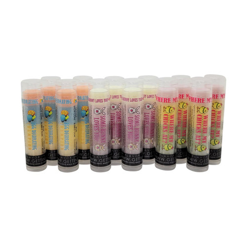 Easter Egg-Stravaganza Lip Balm – 12 Pack of Multi-Flavored Moisture

Product Description:
The Ultimate Easter Basket Treat Has Hatched! 

Get ready to hop into hydration with Gettin Lippy’s Easter Egg-Stravaganza Lip Balm 12 Pack — a vibrant collection of multi-flavored, triple-layered lip balms that are the perfect addition to Easter baskets, springtime gifts, or just for treating yourself!

Each balm features three fun flavors stacked in beautiful Easter-inspired colors — but don’t worry, these gorgeous layers apply completely clear while delivering mouthwatering scent and silky-smooth moisture to your lips.

Flavor Journey – A Trio of Easter Delights in Every Tube:

Each 12-pack includes 4 of each design, for a total of 12 balms and 9 unique flavors:

Egg Decorating Champion

Orange: Snow Cone

Blue: Bubble Gum

Yellow: Gummy Bear

Some Bunny Loves You!

White: Vanilla Icing

Pink: Strawberry

Purple: Candy Kisses

Where My Chicks At?

Pink: Watermelon

Yellow: Cotton Candy

Green: Rainbow Sherbet

Why You’ll Love It:

Triple the Flavor – 3 unique flavor layers in every stick

Applies Clear – No color, just flavorful fun

Ultra-Moisturizing – With Castor Seed Oil & Olive Fruit Oil

Non-Sticky & Long-Lasting – Kiss dry lips goodbye

Easter-Perfect Packaging – Ideal for gift baskets and party favors

Pairs Perfectly – Fits all Gettin Lippy lip balm holders and safety keychain wristlets

USA-Made & Cruelty-Free – Crafted with care and clean ingredients

Bulk Savings & Sharing:

Stock up with this Easter 12-Pack! Share with friends, family, classrooms, or keep them all to yourself. More discounts apply with bulk pricing—just add more to your cart and let the savings bloom!

Ideal For:

Easter baskets & egg hunts 

Spring birthday party favors 

Classroom gifts or teacher treats 

Pairing with our lip balm holders or safety wristlets for a cute & useful gift set! 

Make It a Hoppy Easter!

Don’t settle for ordinary chapstick this spring—gift a flavorful, fun, and functional lip balm that’s as festive as it is fabulous. Moisturizing has never looked (or tasted) so good!

Join the Gettin Lippy community #GettinLippy

MADE IN THE USA!!