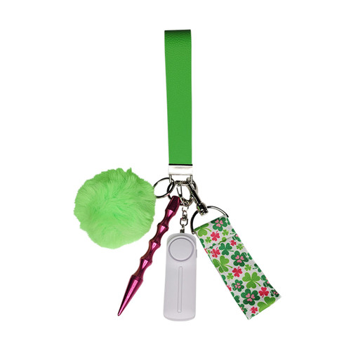 Lucky Handmade Self-Defense Safety Keychain Wristlet
Get ready to embrace the luck of the Irish with Gettin Lippy’s Lucky Handmade Self-Defense Safety Keychain Wristlet. This bright green wristlet is the perfect accessory for those who love St. Patrick's Day or want a little extra luck on their side. Featuring playful shamrocks and pink hearts, this wristlet is as functional as it is festive, giving you peace of mind wherever you go!

What’s Included:
Handmade Lucky Wristlet: A bold, bright green wristlet featuring shamrocks and pink hearts, a fun and fashionable way to stay safe while celebrating St. Patrick's Day.
130-Decibel Personal Alarm with LED Flashlight: Stay visible and heard in emergencies with this powerful alarm, which also features a bright LED flashlight to guide your way in the dark.
Kubaton/Window Breaker: A reliable tool for self-defense or emergency situations, giving you peace of mind when you need it most.
Shamrock & Heart Lip Balm Holder: A cute white lip balm holder decorated with green shamrocks and pink hearts, keeping your lip balm secure and easy to access.
Fluffy Pom Pom: Adds a fun, easy-to-find touch to your wristlet, while making it more adorable!
Why Choose the Lucky Wristlet?
Convenience: Easily attaches to keys, bags, or backpacks, keeping your safety essentials accessible at all times.
Protection: Stay prepared for emergencies with the tools you need for peace of mind.
Style: A vibrant green wristlet with shamrocks and pink hearts that celebrates St. Patrick's Day while keeping you safe and fashionable.
Important Information:
This self-defense wristlet is designed for responsible use as a last-resort safety tool. Please familiarize yourself with your local self-defense laws before purchasing. Gettin Lippy is not responsible for any misuse or violations of regulations.

Get Lucky with Safety and Style!
Order your Lucky Handmade Self-Defense Safety Keychain Wristlet today and carry peace of mind with a dash of luck and love. Whether for St. Patrick’s Day celebrations or for a bit of good luck every day, this wristlet is a must-have!