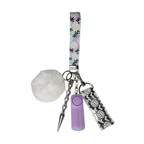 Self-Defense Safety Keychain Wristlet Volleyball Love

Gettin Lippy self-defense safety keychain wristlet includes: 

Handmade Wristlet Volleyball Love

130 Decibel Personal Alarm with LED flash light 

Kubaton/window breaker 

Lip Balm Holder White with Silver Chevron and Volleyballs

And of course, a fluffy Pom Pom! 

It is better to have something to protect yourself than nothing at all. These wristlets are great because they are... right on your wrist, no digging in your purse or pockets for something to signal that you need help! 