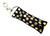 Lip Balm Holder Black with Medium Gold Foil Polka Dots  

Black with Medium Gold Foil Polka Dots lip balm holder! This beautiful Lip Balm or Chapstick Holder is HANDMADE with a high-quality materials! Our unique design and clasp offer both style and functionality. The hook is on a swivel head so the lip balm always falls back down and never gets stuck upside down, this is where most lip balm holders lose your lip balm or chapstick! This lip balm holder is designed to snuggly fit any standard lip balm or chapstick. Make sure your lip balm or chapstick will not get lost and grab one of these!  

BENEFITS: Misplacing or Losing your lip balm or chapstick is the worst!! Don’t let that happen again and buy the perfect solution! Our Lip Balm / Chapstick Holder Keychain will make sure you always have your Gettin Lippy lip balm at hand when desperately needed. Our cute fun designs will compliment anything. Attach it to your keys, lanyard, back-pack, bag, purse, or anywhere your little heart desires with our easy open clasp!   

PERFECT GIFTS: A simple gift can go a long way. Everyone needs something cute and functional. Buy now for stocking stuffers, birthday party, a team gift or for a daughter, friend, wife, girlfriend, colleague, student, teacher, etc!  

BUY WITH CONFIDENCE: Read the reviews! Our Gettin Lippy Lip balm holders are the number one rated lip balm holders on the market! If you don’t LOVE our product, we offer 100% Money Back GUARANTEE no questions asked.  

PACKAGE INCLUDES:  1 Unique Lip Balm / Chapstick holder. Each Holder is 6.5 inches (with hook) x 1.5 inches. **NOTE: Gettin Lippy lip balms in pictures are not included but click on the link below and get the best multi-flavored lip balm on the market:  https://gettinlippy.com/collegiate/iowa-hawkeyes/     

HANDMADE IN THE USA!!