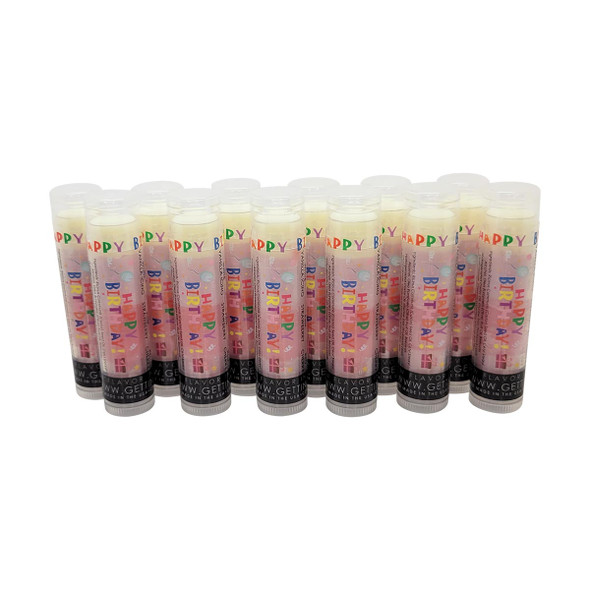 Happy Birthday Lip Balm – Party Pop 12-Pack

“Celebrate with Flavor. Gift with Fun.”

Product Description:
The Sweetest Party Favor Ever!

Turn every celebration into a flavor-packed party with the Happy Birthday Lip Balm – Party Pop 12-Pack from Gettin Lippy! This colorful, triple-flavored lip balm is the ultimate way to say “Happy Birthday” while keeping lips soft, smooth, and totally kissable.

Perfect for party favors, gift bags, classroom treats, or birthday surprises, each balm features our signature 3-layer design and applies clear—so everyone can enjoy the fun without the mess.

Flavor Journey – Triple the Fun:

White Layer – Vanilla Icing: Like frosting on a cupcake

Pink Layer – Strawberry: Bright and fruity

Red Layer – Cherry: Bold and delicious

Each layer brings a sweet surprise—perfect for birthday fun that lasts all day!

Product Highlights:

Triple-Layered Flavors – Three party-perfect flavors in one balm

Clear Finish – Fun to look at, invisible on lips

Ultra-Moisturizing – With Castor Seed Oil & Olive Fruit Oil

Made in the USA – Premium quality, no nasties

Party-Ready Pack – Includes 12 lip balms for birthdays, gift bags & more

Fits Lippy Clips – Perfect for pairing with your favorite lip balm holder

Why You’ll Love It:

Great for party favors, classroom giveaways, teen birthdays, and swag bags

Non-sticky, ultra-hydrating formula is safe for all ages and skin types

Made with natural, cruelty-free ingredients and no harsh chemicals

Eye-catching design makes gifting easy and adorable

Celebrate in Style

Stock up on this 12-pack to treat your guests or gift the birthday babe something they’ll love. These colorful lip balms bring joy, hydration, and sweet flavor in every swipe—making birthdays even better.

Join the Gettin Lippy Community: #GettinLippy

MADE IN THE USA!!