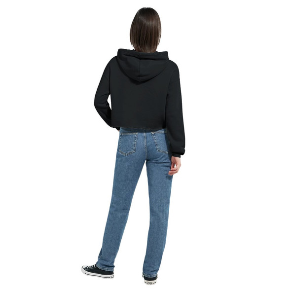 On My Worst Behavior Cropped Hoodie – Warning Graphic | Bella + Canvas