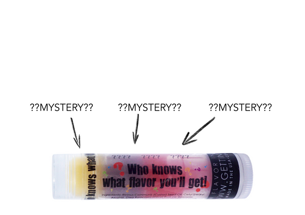Gettin Lippy Mystery?? 4 Pack – Triple-Layered Lip Balm Surprises!

Can’t Choose a Flavor? Don’t Worry – We’ve Got a Mystery for You!
Get ready for a surprise your lips will love! The Gettin Lippy Mystery?? 4 Pack features four individually unique lip balms, each packed with three mystery flavors layered in one colorful tube. That’s 12 surprise flavors across the pack — and every combo is different!

You’ll never get bored with these fun and fabulous moisturizing balms, and the only way to find out what flavors are inside is to start using them. Whether you’re gifting or treating yourself, these lip balms bring a new flavor adventure with every swipe!

What Makes This Pack So Fun?

Colorful tubes to represent the layers (but flavors are a secret!)

Each balm has 3 surprise flavors stacked in a moisturizing formula

Applies clear – all the fun without the tint

No repeats in the 4-pack – every one is a new combo!

Proudly made in the USA with high-quality, non-toxic ingredients

Perfectly Paired With:

Add one of our lip balm holders or safety keychain wristlets to keep your mystery flavors handy and stylish on-the-go. It’s a perfect match of convenience + fun!

Gettin Lippy Lip Balm Highlights:

The first-ever multi-flavored lip balm

Silky-soft, deeply moisturizing formula

No sticky residue – just smooth lips

Delicious aroma, long-lasting wear

Always applies clear, never tinted

Perfect for gifts, party favors, stocking stuffers, or yourself!

What You Get:

4 tubes of Mystery?? Lip Balm

Each tube has 3 hidden flavors

Every tube is a surprise in color and taste

Total of 12 fun flavor layers!

Let the flavor guessing game begin. Your lips will thank you!
Order your Gettin Lippy Mystery?? 4 Pack today!

MADE IN THE USA!!