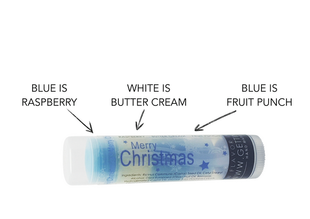 Frosted Punch – Raspberry, Buttercream & Fruit Punch Lip Balm

Add a splash of holiday cheer to every kiss! 

Introducing Frosted Punch, one of Gettin Lippy’s most festive and flavorful Christmas lip balms! This three-layered beauty blends bright Raspberry, silky Buttercream, and bold Fruit Punch into one ultra-moisturizing tube that’s as joyful to use as it is to gift.

Flavor Layers:

Blue: Raspberry – fresh, fruity, and festive

White: Buttercream – creamy and comforting

Blue: Fruit Punch – juicy and sweet with a kick

Don’t let the vibrant colors fool you—this balm glides on clear for a smooth, natural finish with a fun burst of holiday flavor in every swipe.

Perfect For:

Stocking stuffers

Secret Santa

Teacher & coworker gifts

Holiday party favors

Winter skincare treats

Because everyone on your list deserves a little Gettin Lippy joy!

Why You’ll Love It:

The first-ever triple-flavored lip balm

Deeply moisturizing with a silky-soft feel

Long-lasting hydration without stickiness

Delicious aroma with every layer

Made in the USA

Applies clear – no color, just flavor & fun!

Pairs Perfectly With:

Our Lip Balm Holders – carry it in style

Our Safety Keychain Wristlets – smart & chic on the go

Whether you're stuffing stockings, sharing with friends, or treating yourself, Frosted Punch is the merry must-have of the season.

MADE IN THE USA!!