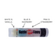 1 of ~ White: Vanilla, Blue: Raspberry, and Pink: Strawberry

Each tube of Gettin Lippy lip balms offer 3 layers of flavor!