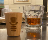 Wood Top Hat Shot Glass