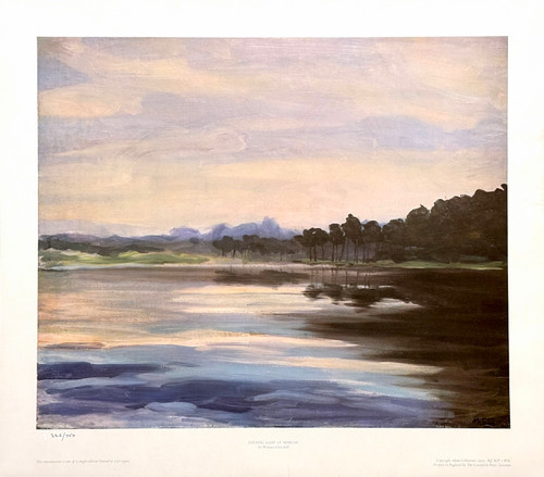 "Evening Glow at Mimizan" by Winston Churchill Numbered Large Art Print