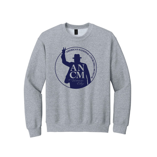 Gray victory logo crewneck sweatshirt