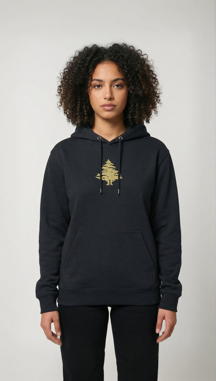 Liban Stamp Hoodie — Unisex Lebanon Heritage Fleece