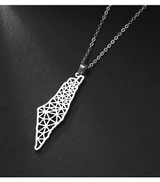 Butterfly Palestine Geometric Necklace Chain Pendant 
