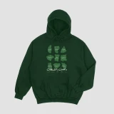 Butterfly TPFF 2025 Sport Green Hoodie- We will Return راجعين يا فلسطين
