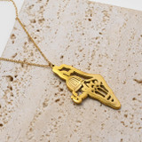 Al Aqsa Mosque Pendant Necklace Map
