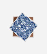 Palestinian Tatreez Geometric Ceramic Coaster