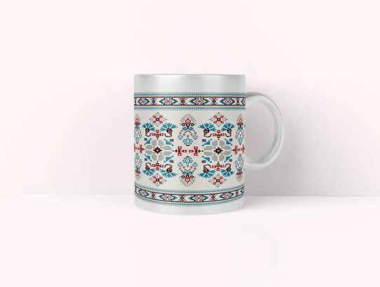 Butterfly Palestinian Tatreez | Palestine Tatreez Pattern Coffee Mug 