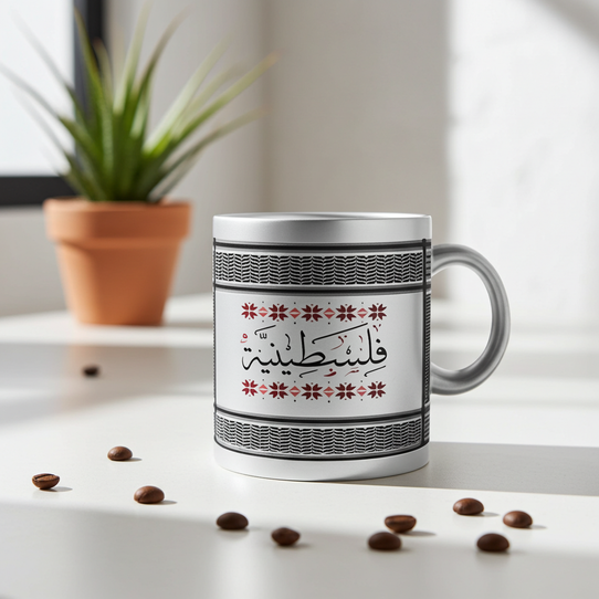 Butterfly Palestinian Mug | Palestine Pattern Coffee Mug