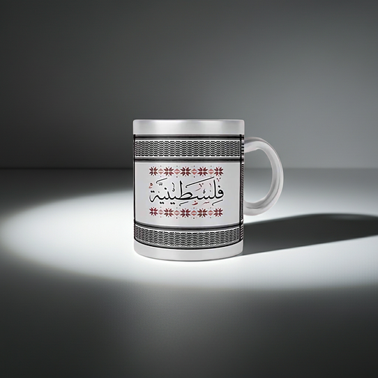 Palestinian Pattern Coffee Mug — Palestine Heritage Ceramic