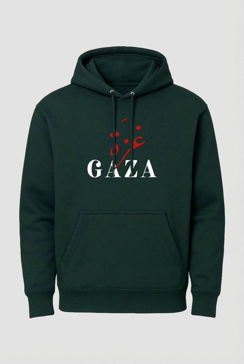 Gaza Solidarity Palestinian Hoodie — Unisex Heavyweight Fleece