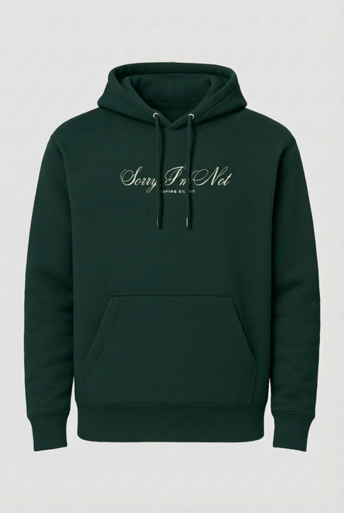 Sorry I'm Not Staying Silent — Unisex Palestine Hoodie