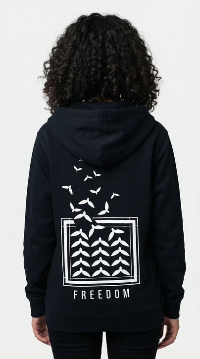 Freedom — Unisex Palestine Zip-Up Hoodie | Heavyweight Fleece