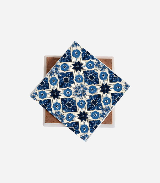 Butterfly Islamic Pattern Ceramic Coaster