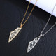 Geometric Palestine Map Pendant Necklaces Map
