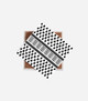 Palestinian Keffiyeh Pattern Ceramic Coaster