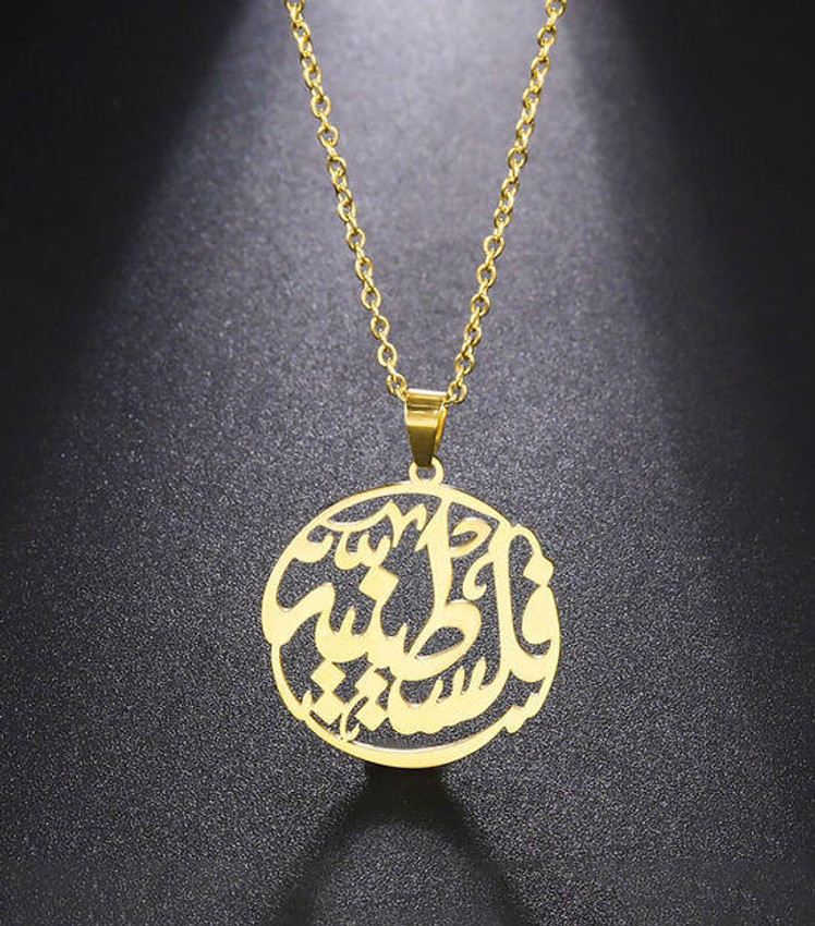 Butterfly Palestine women Round Pendant Necklace Butterfly Palestine women Round Pendant Necklace
