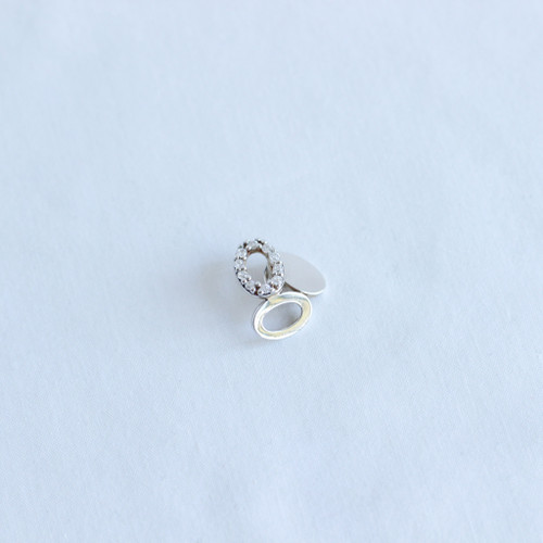 Dynamic Oval Cubic Zirconia Pendant
