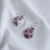 lotus enamel earrings