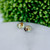 Green Pressed Flower Studs - Medium Oval