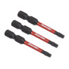 AK8242 TRX-Star T20 Impact Power Tool Bits 50mm - 3pc