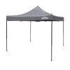 DG133 Dellonda Premium 3 x 3m Pop-Up Gazebo, PVC Coated, Water Resistant Fabric - Grey Canopy