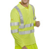 Beeswift Click Flame Retardant Anti-Static Hi-Viz Long Sleeved Polo