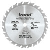 Trend Wood Cordless Circular Saw Blade 136mm x 10mm x 24T