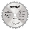 Trend Wood Cordless Mitre Saw Blade 185mm x 20mm x 24T