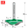 Trend Raised Panel 12mm Radius x 41mm diameter