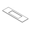 Trend Lock Template 21mm x 139mm Faceplate