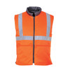Portwest RT44 Hi-Vis Reversible Bodywarmer Portwest RT44 Hi-Vis Reversible Bodywarmer