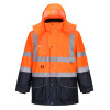 Portwest S426 Hi-Vis Breathable 7-in-1 Contrast Traffic Jacket Portwest S426 Hi-Vis Breathable 7-in-1 Contrast Traffic Jacket