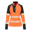 Portwest T173 PW3 Hi-Vis Women's 1/4 Zip Sweatshirt