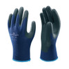 Showa 380 Nitrile Foam Grip Glove Blue/Black XL